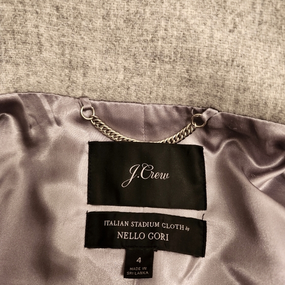 J. Crew Cocoon coat in Italian stadium-cloth wool blend Gray Size 4 - Picture 6 of 6